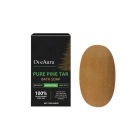 OceAura Pure Pine Tar Bath Soap Moisturizes And Cleanses Pores And Washes Delicate Skin Body Soap