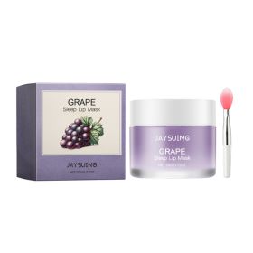 Jaysuing Grape Sleep Lip Mask, Gentle Nourishing Lip Color Bright Moisturizing Lip Skin Moisturizing Lip Mask