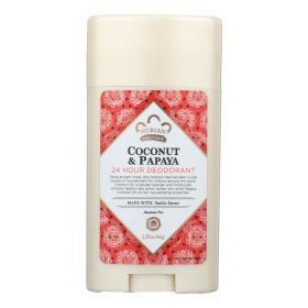 Nubian Heritage Deodorant - All Natural - 24 Hour - Coconut And Papaya - With Vanilla Oil - 2.25 Oz