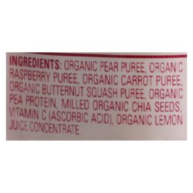 Happy Tot Toddler Food - Organic - Fiber And Protein - Stage 4 - Pear Raspberry Butternut Squash And Carrot - 4 Oz - Case Of 16