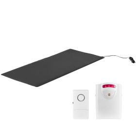 Bed Alarm System for Elderly Adults, 14 x 30-inch Wireless Bed Sensor Pad with Pager, Safety Bed Alarms and Fall Prevention Pad for Home, Hospital