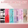 6pcs Women's Eau De Parfum Travel Set - Long-Lasting, Refreshing Fragrance in 6 Unique Scents - Ideal for Daily Use, Dates