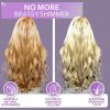 Purple Shampoo Toner for Blonde Hair For Color Treated Bleached Silver White and Gray Hair Goodbye to Orange and Yellow Brassy Tones Sulfate and Parab