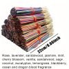 170pcs Wholesale Incense Sticks - Lasts Up to 8.66inch, with Essential Oils, Natural Fragrance for Home, Yoga, Camping, Vacation - Green, Orange, Pink