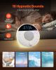 Sound Machine, 18 Soothing Sleep Sounds, 7-Color Night Light, 6-in-1 White Noise Sound Machine with Dual Alarms, APP