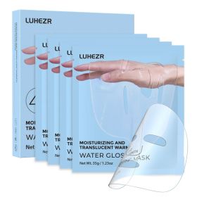 5 SHEETS/BOX Deep Collagen Anti Wrinkle Lifting Mask Pink To Transparent Collagen Mask Skincare Facial Masks For Women Skin Care Deep Hydration Daily