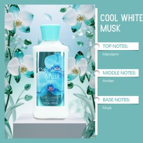 12-Fragrance Body Lotion, 10 Oz Per Bottle, Moisturizing And Fragrant Body Lotion, 12-hour Long-lasting Hydration, Contains Aloe Vera And Vitamin E, F (Option: Cool white musk)