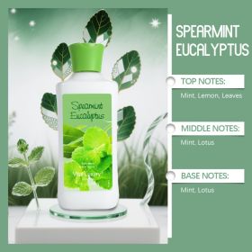 12-Fragrance Body Lotion, 10 Oz Per Bottle, Moisturizing And Fragrant Body Lotion, 12-hour Long-lasting Hydration, Contains Aloe Vera And Vitamin E, F (Option: Spearmint Eucalyptus)