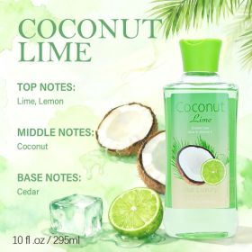 12 Scents,9.98 Oz. Unisex Shower Gel,body Wash. Large Size, Gently Cleanses And Moisturizes, Enriched With Aloe Vera And Vitamin E. Floral, Fruity, An (Option: Coconut Lime)