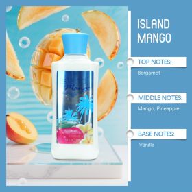 12-Fragrance Body Lotion, 10 Oz Per Bottle, Moisturizing And Fragrant Body Lotion, 12-hour Long-lasting Hydration, Contains Aloe Vera And Vitamin E, F (Option: ISLAND MANGO)