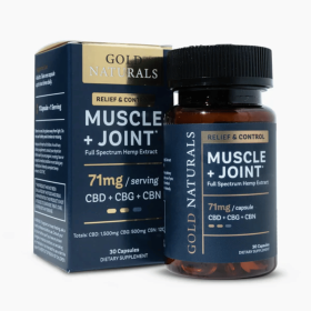 Muscle + Joint Relief Softgels - Full-Spectrum Hemp Capsules with CBD, CBG & CBN for Pain Recovery, Mobility & Comfort (Strength: Medium, size: 30 CAPSULE JAR)