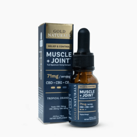 Muscle & Joint Relief Hemp Tincture – Full-Spectrum CBD + CBG + CBN - Fast-Acting Pain Support, Recovery Boost, Natural Comfort Formula (Strength: Medium, size: 15 ML)