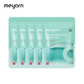 Mint Dental Floss Picks (Flavor: mint, Quantity: 5 packs)