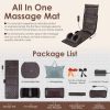 Full Body Massage Mat Multifunctional Massage Chair Pad with Heat Timer Shiatsu Neck Foot Massager Lumbar Pillow Carry Bag Earplugs Anti-Slip Bottom f