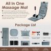 Full Body Massage Mat Multifunctional Massage Chair Pad with Heat Timer Shiatsu Neck Foot Massager Lumbar Pillow Carry Bag Earplugs Anti-Slip Bottom f