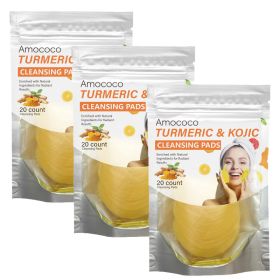 Only Supports Self Pickup With Waybill Amococo Turmeric & Kojic Cleansing Pads Brightened Skin Enriched With Turmeric Root Kojic Acid For Gentle Exfol (Option: 60count)
